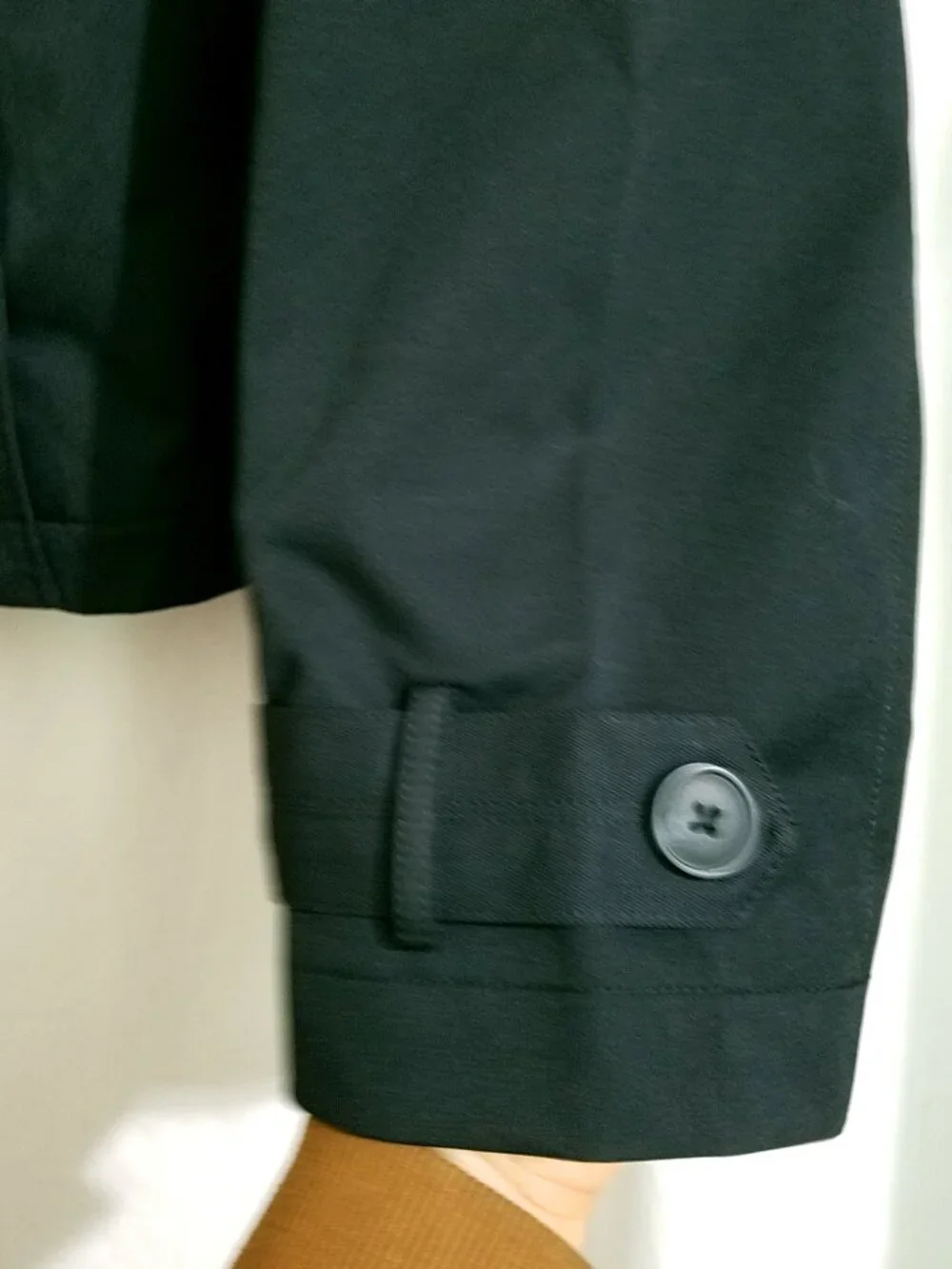 Rebecca Minkoff Black Cropped Trench Coat Women's Large NWT - Picture 14 of 16